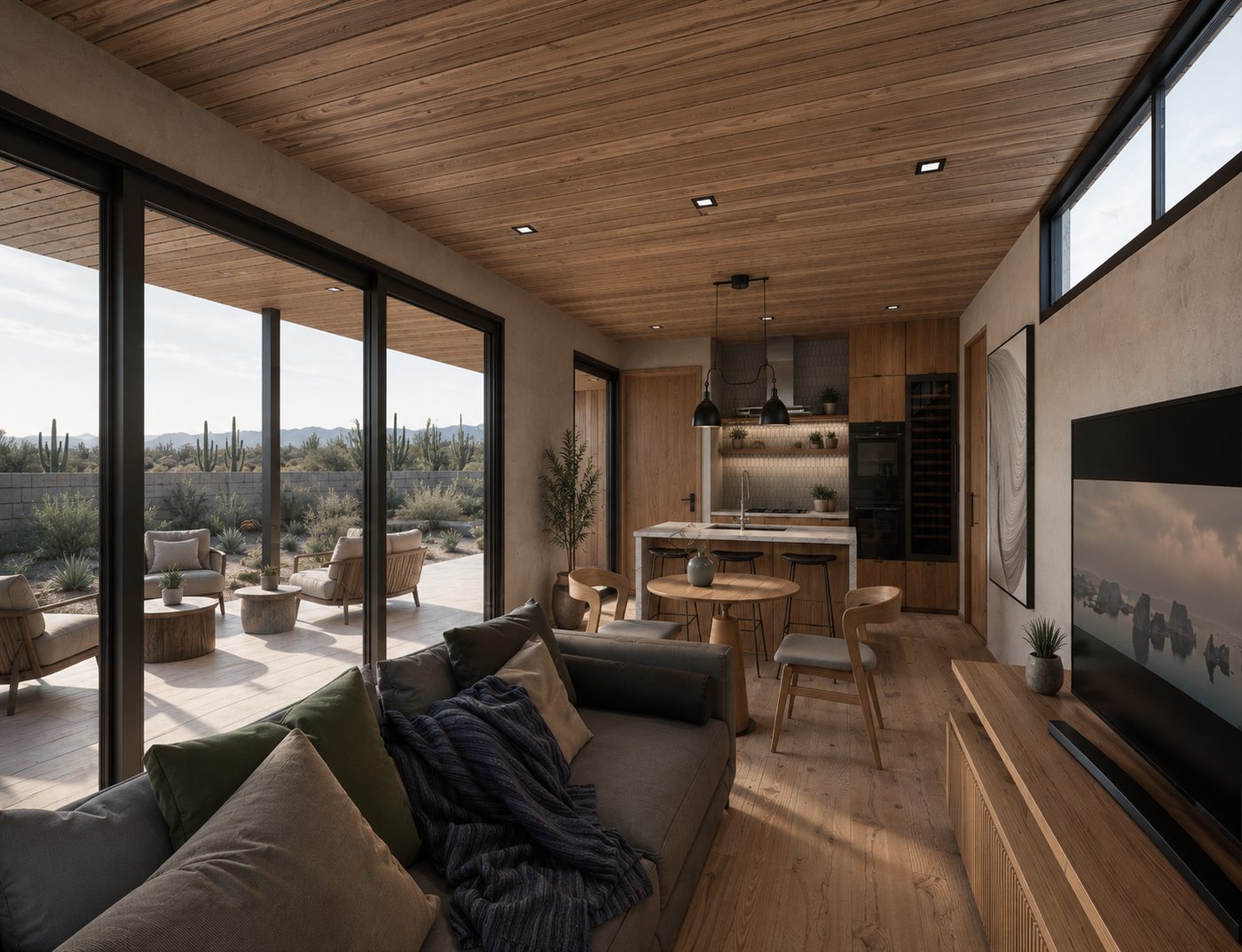 One-bedroom main living area