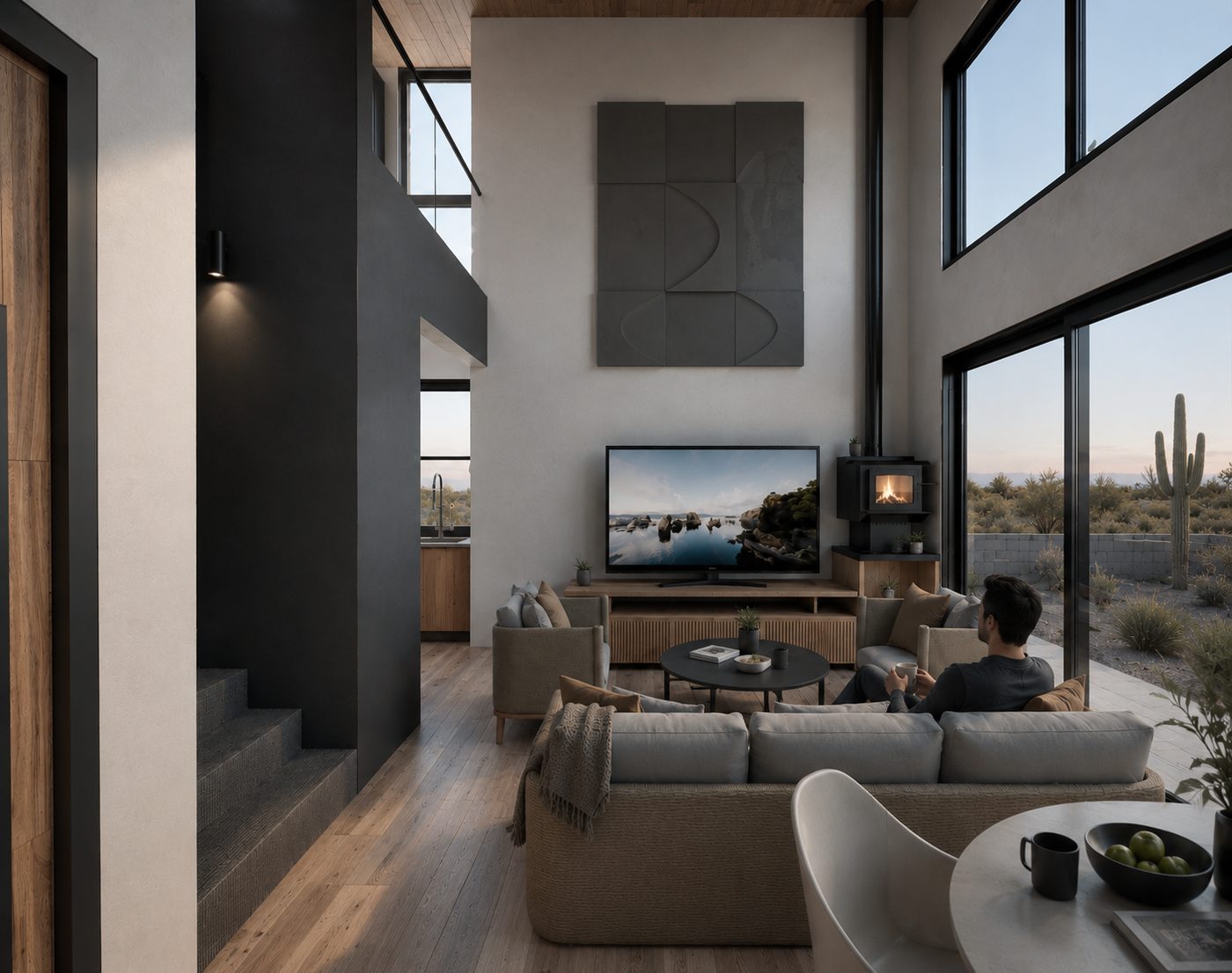 Two-level living area