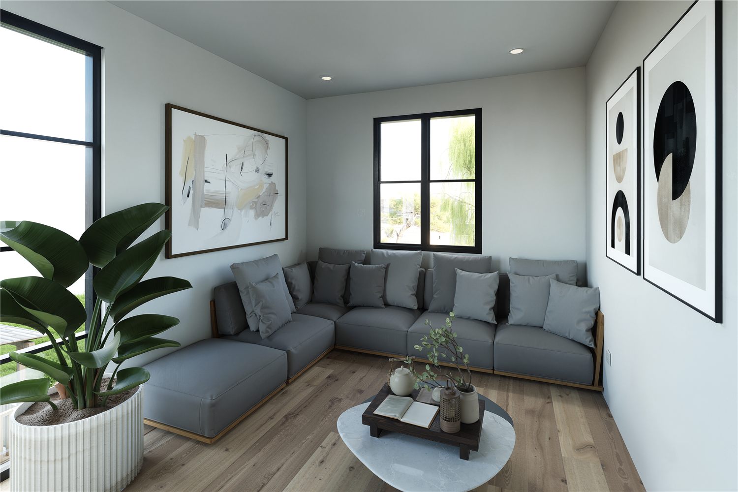 Interior of a well-run modern build